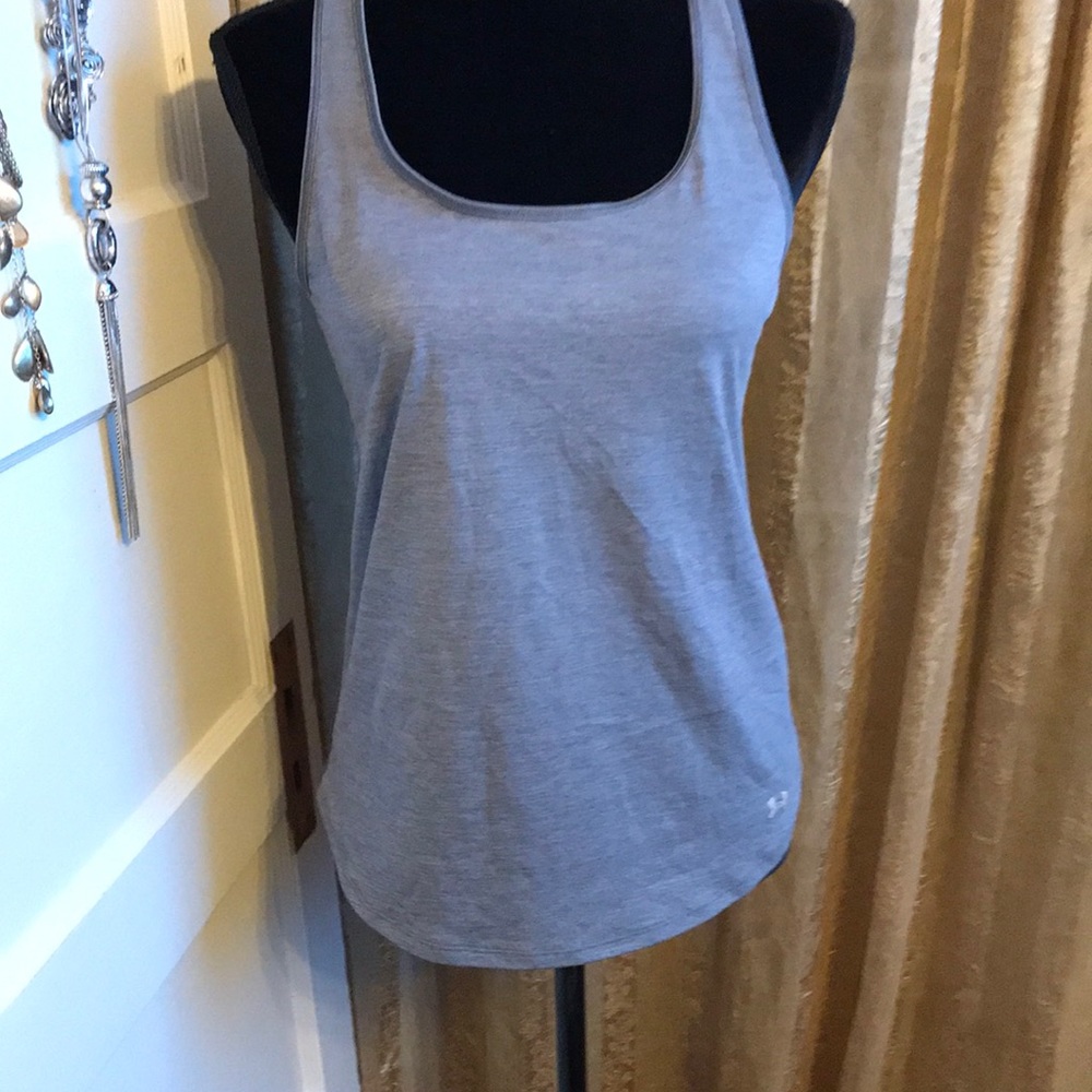 Grey under armour tank top